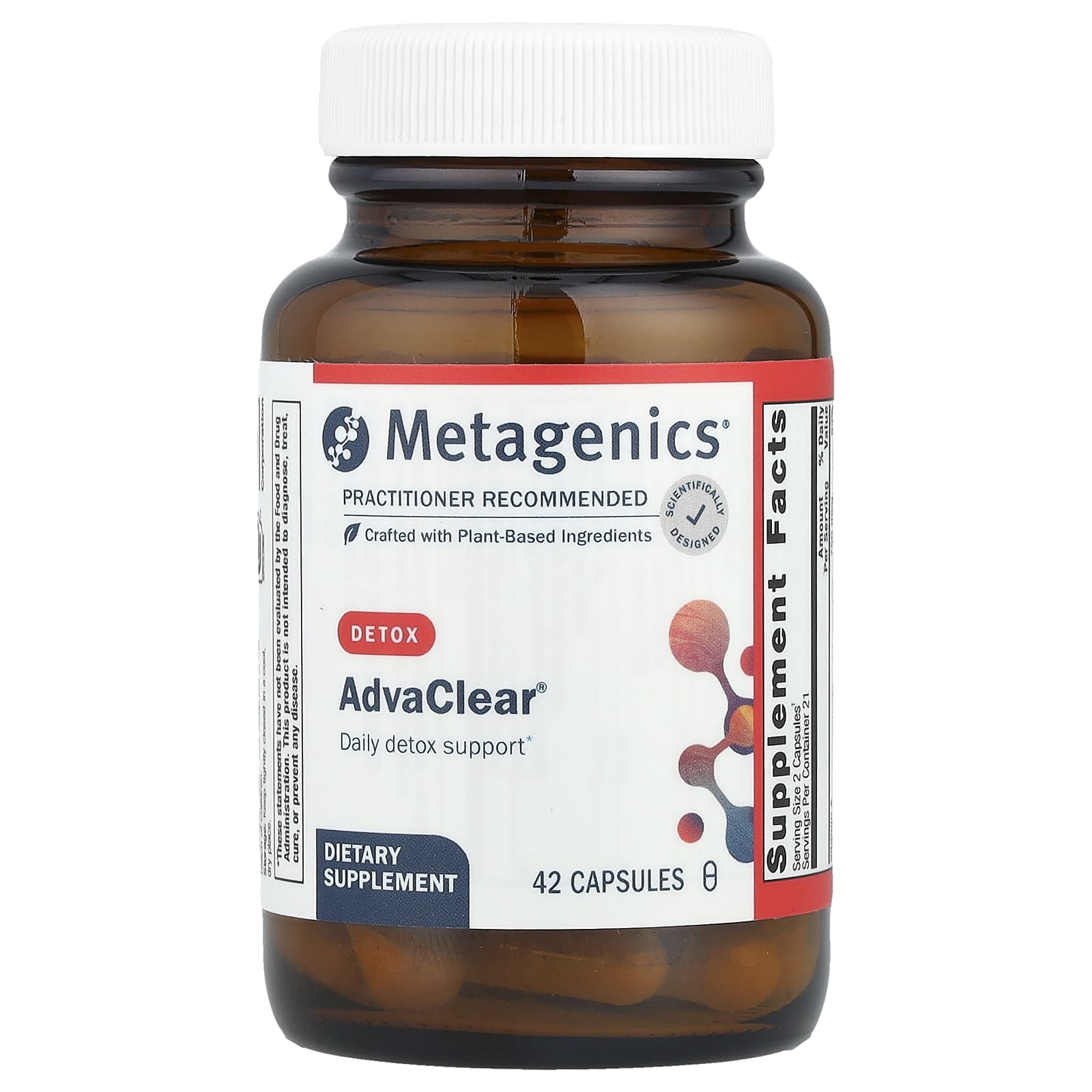 Metagenics, Advaclear, 42 Capsules UPC 755571930507 | HiLife Vitamins